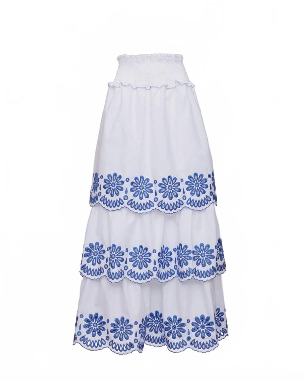NEW LORETTA CAPONI women's soledad skirt in margherite